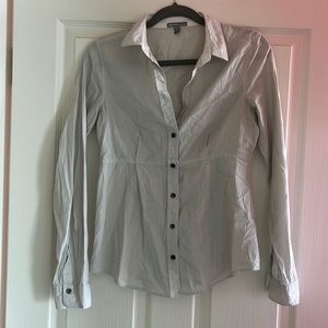 James Peres Striped Button-down